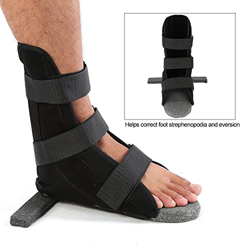 Férula para ortesis dorsal, protector de pierna para adultos, protector de tobillo, suave y cómodo, soporte dorsal, férula nocturna, ortesis para pies, férula plantar, para mujeres y hombres(L)