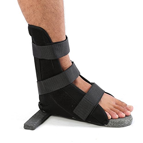 Férula para ortesis dorsal, protector de pierna para adultos, protector de tobillo, suave y cómodo, soporte dorsal, férula nocturna, ortesis para pies, férula plantar, para mujeres y hombres(L)