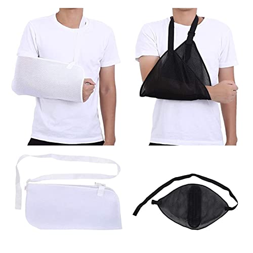 FFAN Soporte de Brazo Cinturón de Hombro Soporte de Cabestrillo Transpirable Codo Brace Muñequera Protector de Fractura de Codo Dislocación Cabestrillo de Brazo Roto (Color: Blanco) Good Life