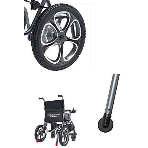 FGVDJ Silla de Ruedas eléctrica para Personas Mayores discapacitadas, Scooter de Cuidado portátil con Control Remoto Inteligente, Silla de Ruedas Plegable para Personas Mayores