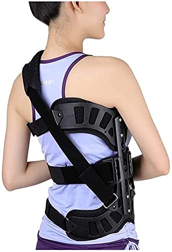 Fhdisfnsk Extensión postural Enderezadora de Espalda Brace Escoliosis Corrector de Postura Ortesis Auxiliar espinal Ajustable para la recuperación postoperatoria de Espalda Hombres y Mujeres.