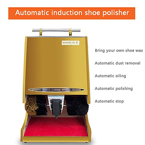 FHKBK Pulidora de Zapatos de inducción automática, máquina de cepillos de Zapatos eléctrica de Centro Comercial Multifuncional Vertical del vestíbulo del Hotel, 4 Colores Disponibles cep
