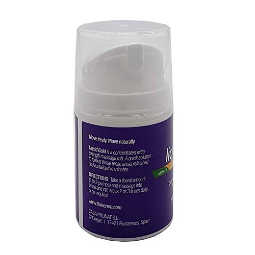 Fisiocrem Liquid Gold - serum de masaje concentrado para areas tensas y rígidas, doble acción = DOBLE ACTIVOS fisiocrem - 50 ml