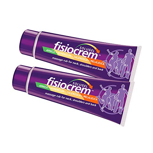 Fisiocrem Solugel - crema de masaje para el cuello, hombros y espalda con Arnica (2 x 100 ml)