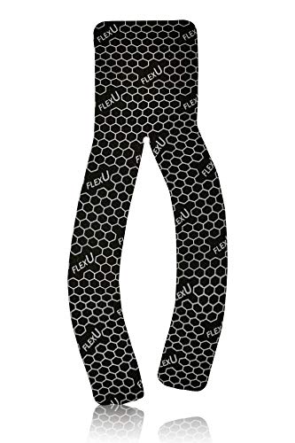 FlexU Kinesiology Tape - Super Wide, Specially Designed PRECUT Y Shape ; 2 Roll Pack Black