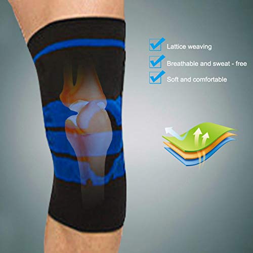 FOLOSAFENAR Canasta de Escalada para Correr, Rodillera de Fitness, Equipo Protector Resistente al Desgaste, para protección Deportiva, para prevenir Lesiones(#1)