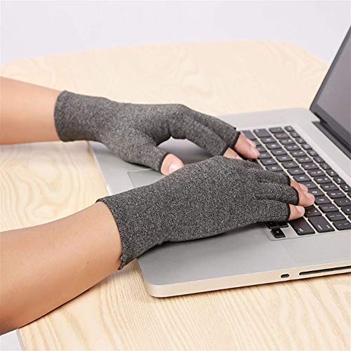 For men and women Guantes de las mujeres de los hombres de compresión sin dedos Artritis Alivio de dolor de las articulaciones reumatoide osteoartritis Por la ayuda de muñeca Terapia manoplas relief t