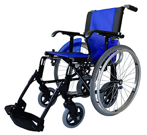 Forta fabricaciones - Silla de ruedas en aluminio FORTA LINE-DUO - Azul, 46 cm
