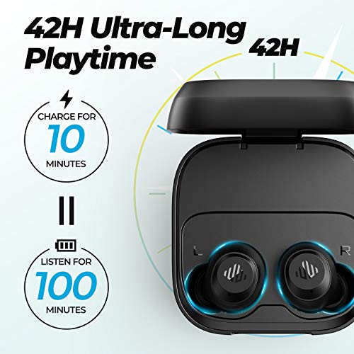 Forte Auriculares Bluetooth 5.0, Auriculares Deportivos inalámbricos de Nivel IPX8, 42 Horas de Reproducción，Conmutación Maestro-Esclavo y Toque multifunción