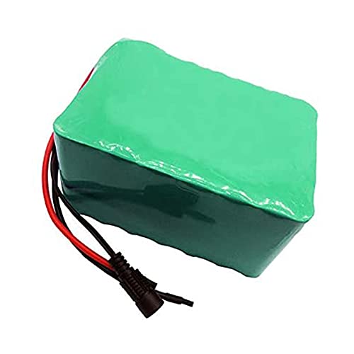 FREEDOH Batería Litio Bicicleta Eléctrica 24 V 15 Ah 25,2 V 7S5P Batería Bicicleta Eléctrica Carcasa Impermeable PVC Verde para MTB E Bicicleta Sillas Ruedas Eléctricas con Cargador BMS +,T Plug