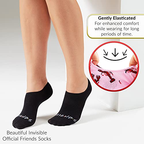 FRIENDS Calcetines Tobilleros Mujer, Pack de 5 Pares de Calcetines Invisibles Mujer, Regalos Originales Para Mujer