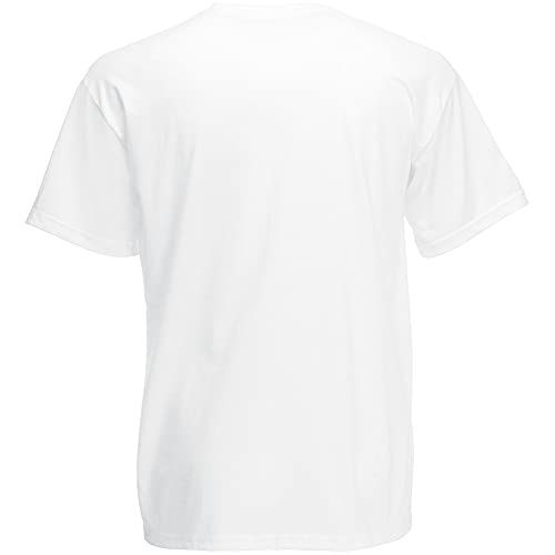 Fruit of the Loom - Camiseta Básica de Manga Corta de Calidad diseño Original Hombre Caballero (2XL) (Azul Celeste)