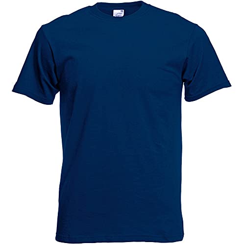 Fruit of the Loom - Camiseta Básica de Manga Corta de Calidad diseño Original Hombre Caballero (2XL) (Azul Celeste)