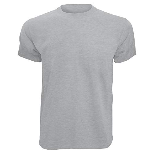 Fruit of the Loom - Camiseta Básica de Manga Corta para Hombre Fabricada con 100% Algodón Belcoro® (Extra Grande (XL)) (Gris)
