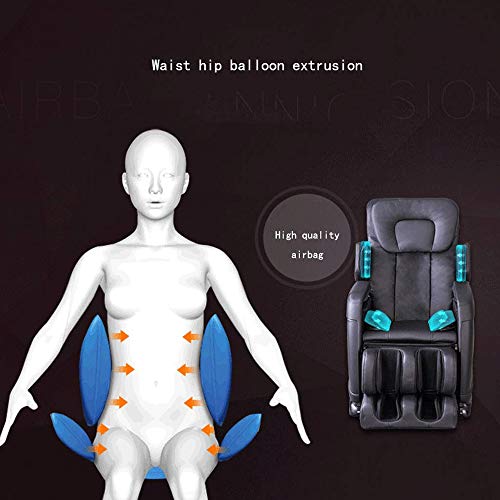 FUJGYLGL Cojín Cuello y la Cintura Masaje de Espalda, Masaje Shiatsu Presidente del cojín del Amortiguador de Asiento eléctrico Calmante Calor, Profundo Amasar, balanceo, vibración, Aire