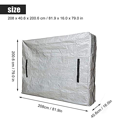 Funda de Colchón, Tela Oxford Impermeable Extraíble, Bolsa de Colchón, Cubierta de Almacenamiento de Colchón Reutilizable para Interiores y Exteriores(208*40.6*200.6cm)