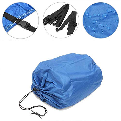 Funda de Lancha Motora, 210D Impermeable Oxford UV Protección Jet Ski Cover, Se Adapta a Motos de Agua 136'' a 145'',Azul