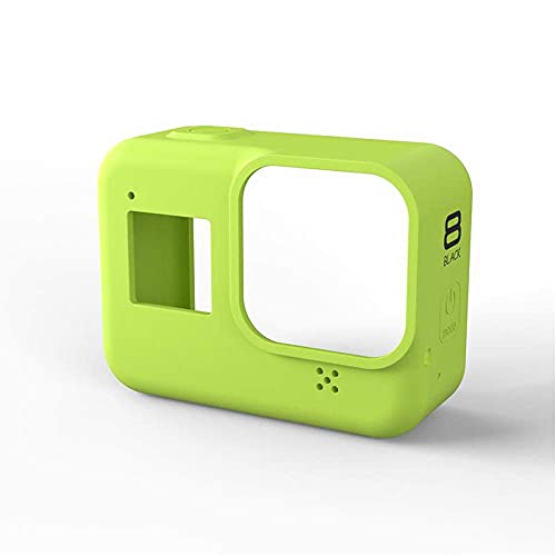 Funda de silicona para GoPro Hero 8 Funda protectora de silicona Funda de carcasa para GoPro Hero 8 Negro Acción Accesorios de cámara, Verde