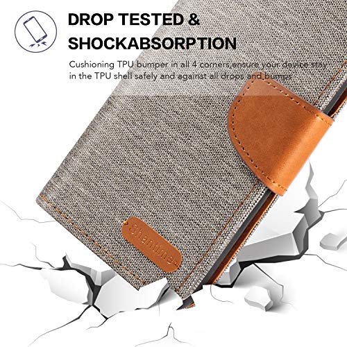 Funda para Huawei Ascend P6, piel Oxford con tapa trasera de TPU suave con imán para Huawei Ascend P6