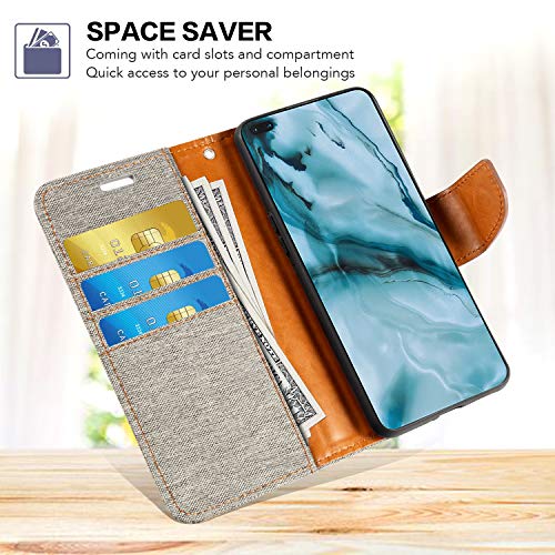 Funda para Huawei Ascend P6, piel Oxford con tapa trasera de TPU suave con imán para Huawei Ascend P6