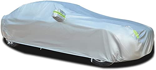 Fundas para Coche Compatible con Isuzu Ascender SUV 2002-2008 SWB(Length 4867mm), Exterior Automóviles Cubierta Tarpa de Coche Todo Clima Impermeable y Anti-UV de Oxford con Tiras Reflectantes