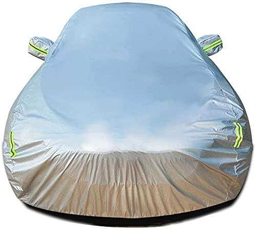 Fundas para Coche Compatible con Isuzu Ascender SUV 2002-2008 SWB(Length 4867mm), Exterior Automóviles Cubierta Tarpa de Coche Todo Clima Impermeable y Anti-UV de Oxford con Tiras Reflectantes