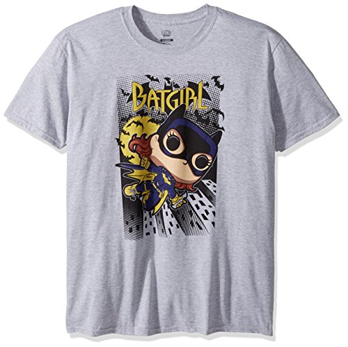 Funko Unisex-Adult's POP Tees: Batgirl City Attack, Sport Gray, Small