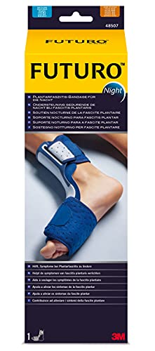 FUTURO Soporte nocturno para fascitis plantar, da apoyo al pie por la noche para tratar los síntomas de fascitis plantar, ajustable