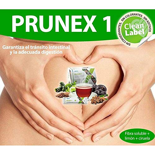 FuXion Prunex 1 Tea Instant Drink Mix – Detox de limpieza de colon para un tránsito intestinal óptimo – 1 bolsa de 28 palos