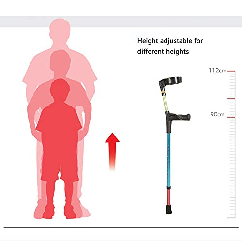 FYHH-JZHY Muletas para Adultos Nuevas Muletas Dobles, Muletas Bastón De Brazo, Aleación De Aluminio, Ajustable En Altura, Adecuado para Los Niños Lesiones Deportivas, Di