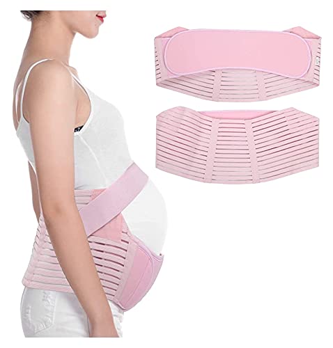FYRGHZ Cinturón de Maternidad para Mujeres Embarazo Banda para el Vientre Cintura Espalda Abdomen Alivio del Dolor pélvico Vendaje Ajustable para el Vientre (Color: Rosa, Talla: XXL) Harmonious Home
