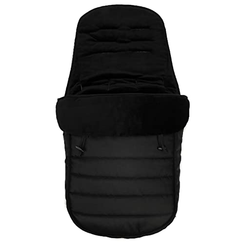 FYZS Bolso de Dormir Bebé Saco, Footmpuffin Diseñado for Baby Crys, Tour Outdoor Winter Tour Impermeable Baby Banking Bag, Botton Open for Fácil en & out Black Black (Color : Black)