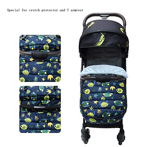 FYZS Bolso de Dormir del Cochecito, Tour al Aire Libre de Invierno Tour al Aire Libre Impermeable Bebe Banderos, Botton Open for fácil en & out Unisex Sombrero de Dormir Saco for Baby Girl Boy