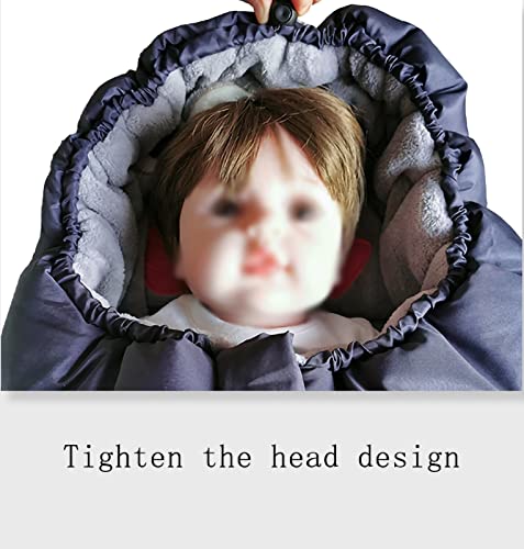 FYZS Bolso for Dormir, Footmpuffin, Footmpuffin diseñado for Baby Grows, a Prueba de Viento, a Prueba de Viento, alojamiento, Centro y Boton Abierto for facilitar la Entrada y Salida 57x102cm