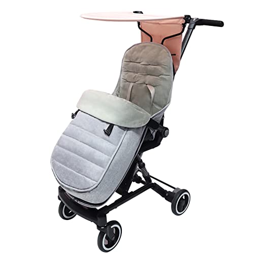 FYZS Tour al Aire Libre de Invierno Tour Niño Universal Stroller Bolso for Dormir, Saco de Dormir Footmpuffin, fácil de Abrir y removible Gris (Size : 19x14x10cm)