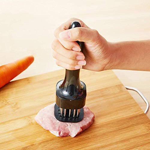 FZYE Aguja de Carne tierna Carne de Pino Hebilla de tendón Roto Corbata de Carne Aguja de Carne Cuchillo de tendón Roto Aguja de Filete Batidor de Carne tierna de Acero Inoxidable