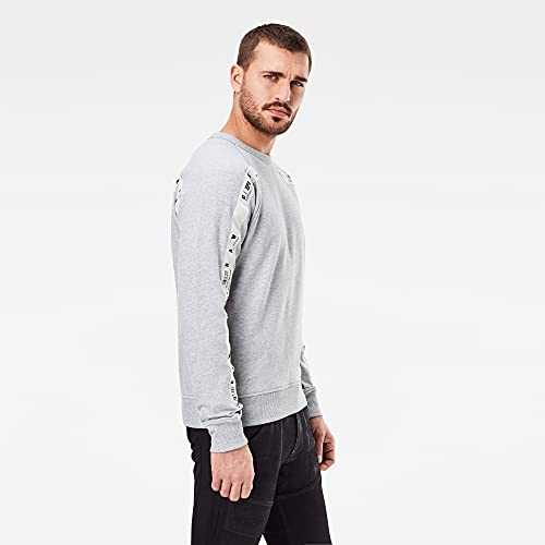G-STAR RAW Sudadera para hombre Raglan Taping, Gris (Grey Htr A613-906), XS