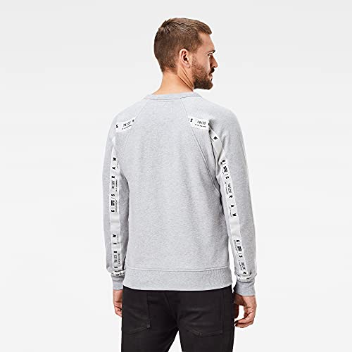 G-STAR RAW Sudadera para hombre Raglan Taping, Gris (Grey Htr A613-906), XS