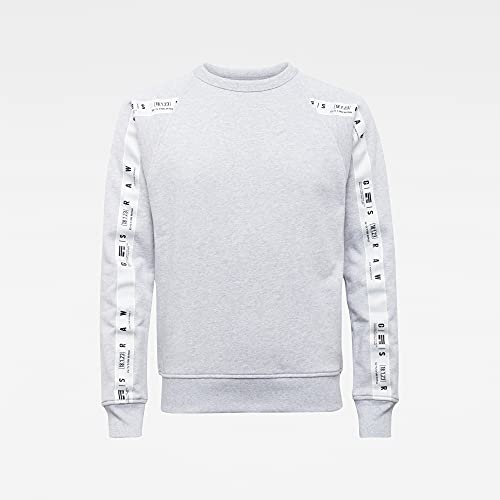 G-STAR RAW Sudadera para hombre Raglan Taping, Gris (Grey Htr A613-906), XS