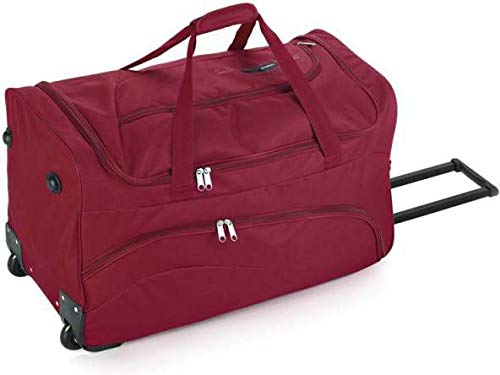 Gabol - Week | Bolso con Rueda de Viaje Mediano de Tela de 60 x 36 x 30 cm con Capacidad para 65 L de Color Rojo