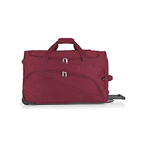 Gabol - Week | Bolso con Rueda de Viaje Mediano de Tela de 60 x 36 x 30 cm con Capacidad para 65 L de Color Rojo