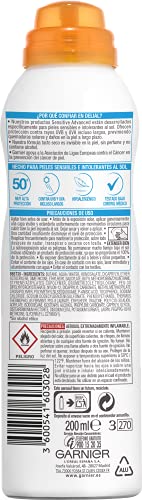 Garnier Delial Sensitive Advanced - Bruma Seca Protector Solar para Pieles Claras, Sensibles e Intolerantes al Sol IP50+ - 200 ml