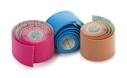Gatapex Kinesiology - Cinta adhesiva de kinesiología (3 unidades de 2 m x 5 cm)