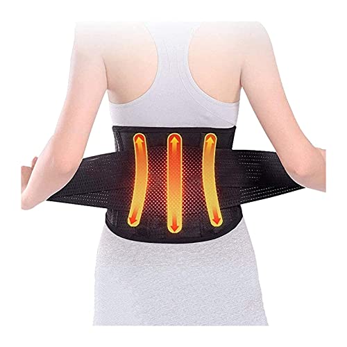 GDYJP Soporte lumbar fuerte Respaldo de espalda Bajo alivio del dolor de espasmos espasmos espasmos ciático hombres y mujeres peso levantamiento de pesas Cinturón de gimnasio para deportes (Size : S)