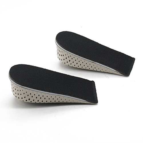 GFULLOV plantillas de elevación/elevación/aumento de altura para el arco de apoyo de medio zapato elevador, plantillas de elevación de talón para hombres y mujeres (43 cm)