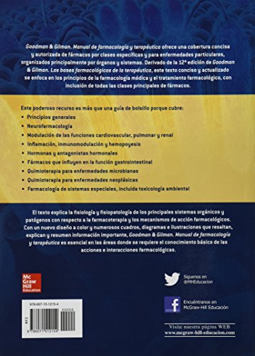 G&G. MANUAL DE FARMACOLOGICA Y TERAPEUTICA