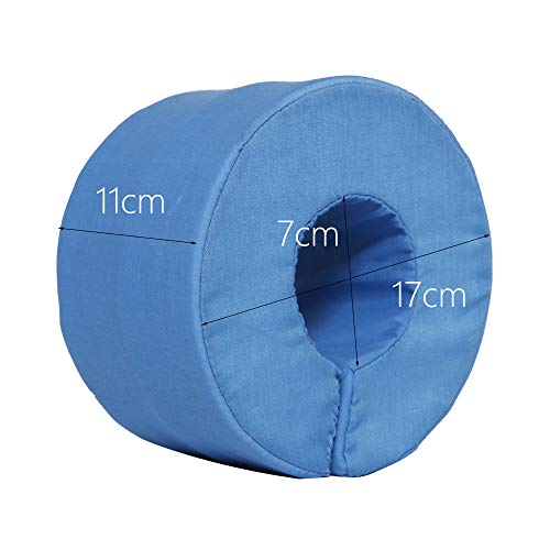 GHzzY Almohada de elevación de piernas y pies - 1 par de Almohadas Protectoras de talón para llagas por presión, Alivio y Tratamiento de úlceras en el talón