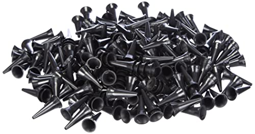 GIMA ref 31487 Auriculares Speculum desechables, Ø 2.5 mm, sin latex, color negro, compatibles con otoscopios profesionales de serie"mini", disponible en 250 unidades