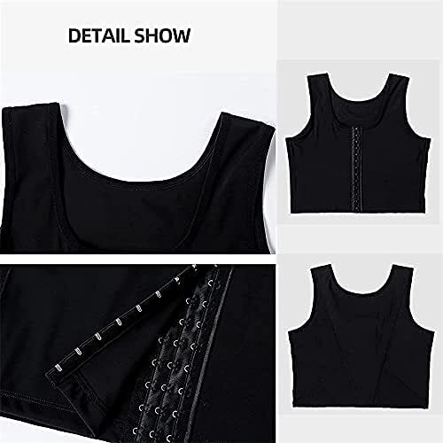 Ginecomastia compresa reposicion shaper,pecho for hombre que adelgaza el corporal de la espalda de la espalda el chaleco del corsé,las camisas de compresión transpirables for los hombres Levanta la es