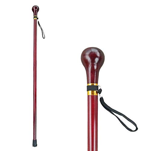 GJNVBDZSF Muletas para Adultos Muletas de Madera Maciza, muletas de Madera con Cabeza Redonda, Bastones para Personas Mayores, Accesorios para muletas (95 cm)